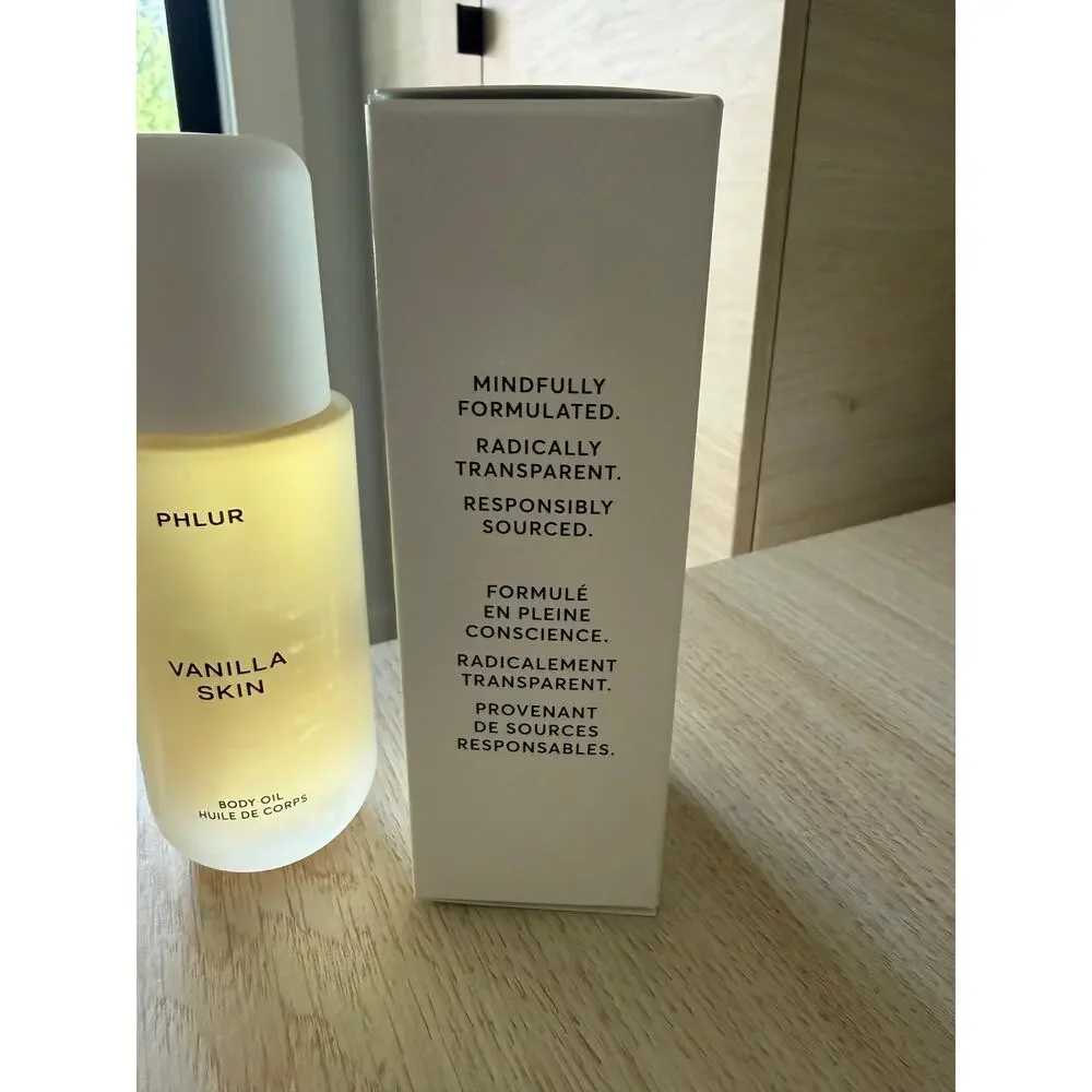 $45 Phlur Vanilla Skin Body Oil 120mL New in Box Full Size